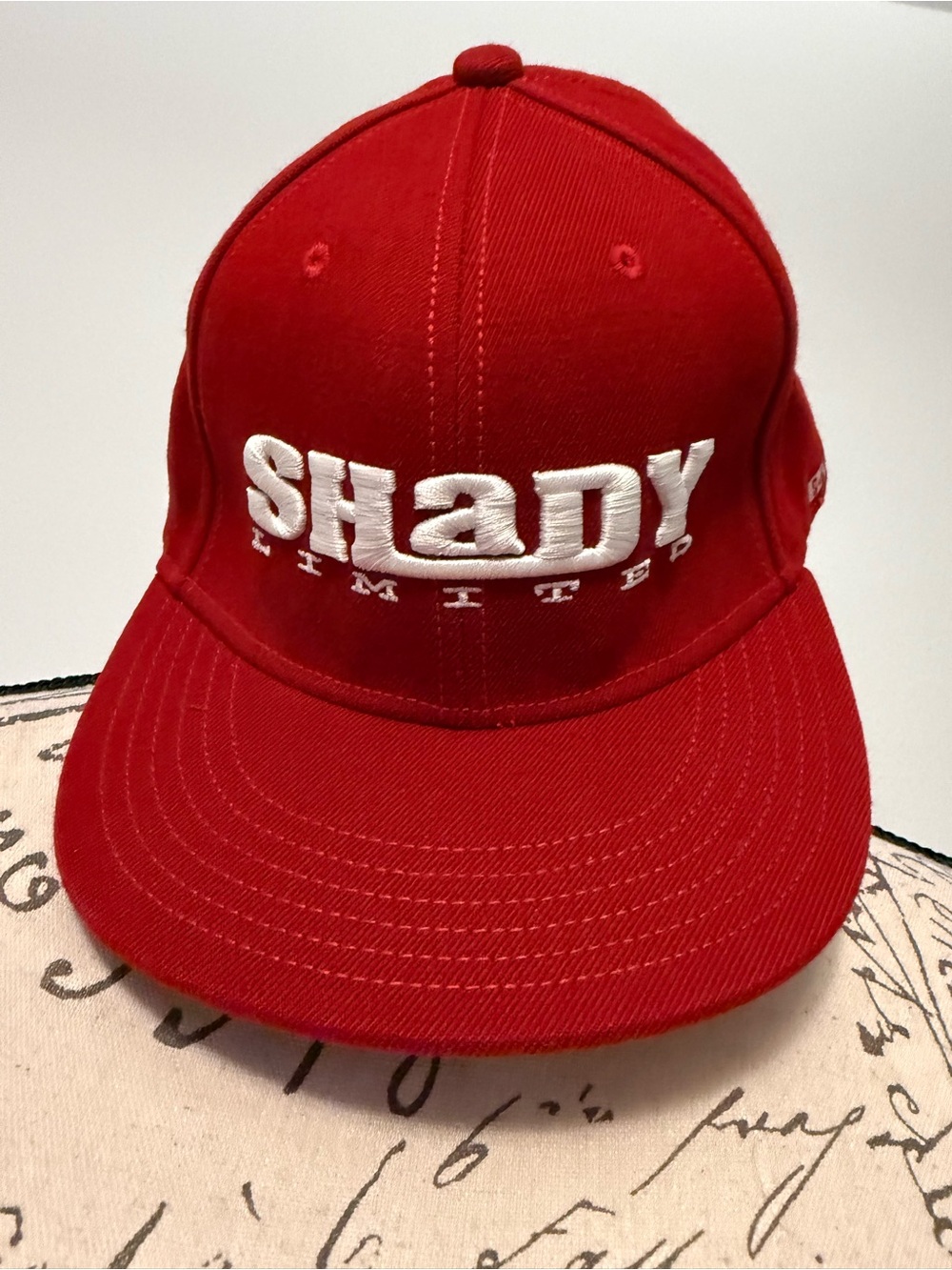Authentic Vintage Shady LTD 8 Red Embroidered Baseball Fitted Cap / Hat